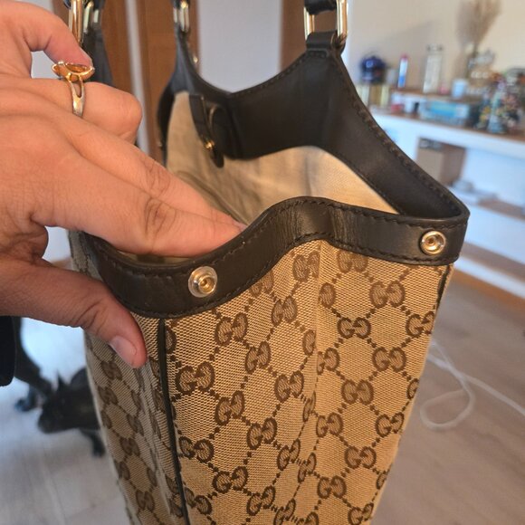 Authentic GUCCI Sukey Large Original GG Canvas Tote/Shoulder Bag - Picture 2 of 12
